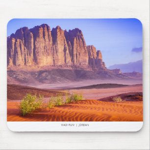 Wadi Rum desert in Jordan, Holiday Mouse Mat