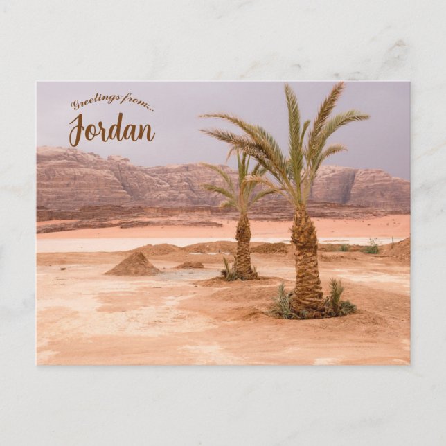 Wadi Rum Desert Jordan Postcard (Front)