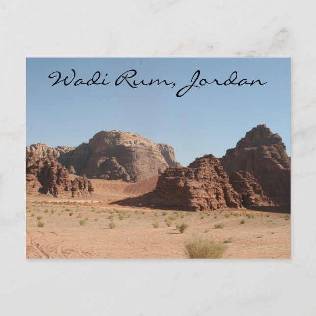 wadi rum jordan postcard (Front)