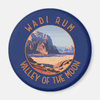 Wadi Rum Jordan Retro Distressed Circle