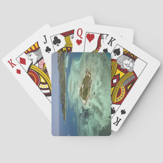 Wadigi Island, Mamanuca Islands, Fiji Playing Cards (Back)