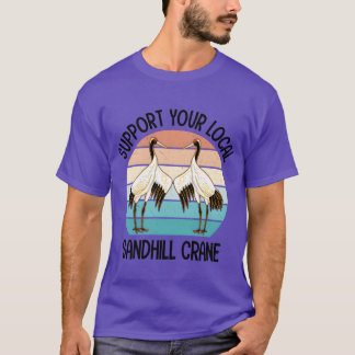 Wading Bird Birdwatching Birdwatcher Birding retro T-Shirt