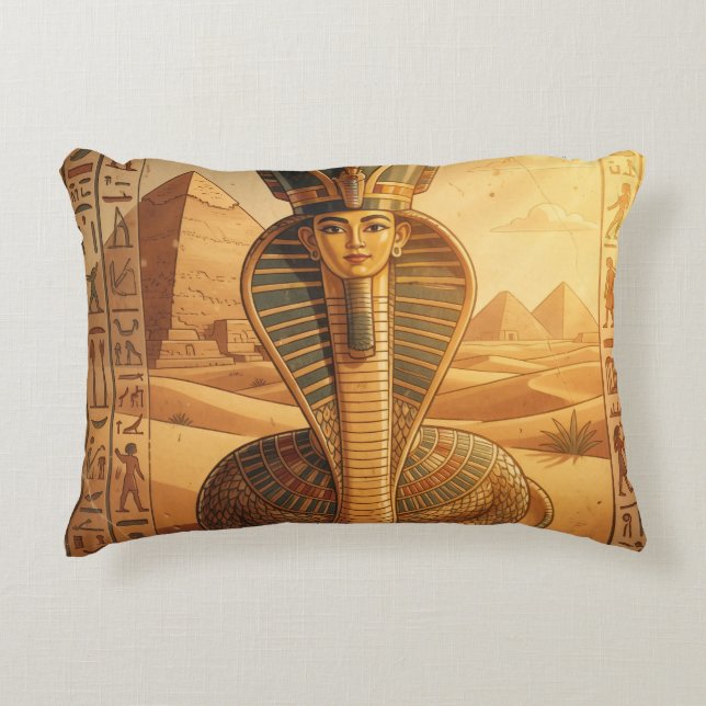 Wadjet – Ägyptische Schlangengöttin´4 Decorative Cushion (Front)