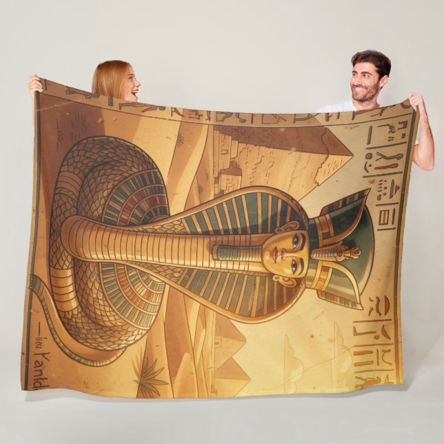 Wadjet – Ägyptische Schlangengöttin´4 Fleece Blanket (In Situ)