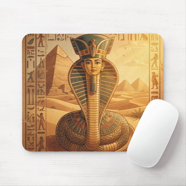 Wadjet – Ägyptische Schlangengöttin´4 Mouse Mat (With Mouse)