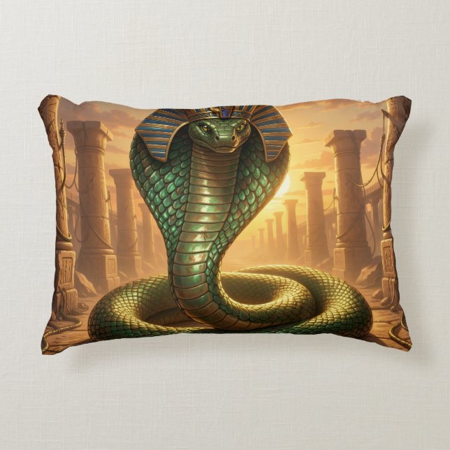 Wadjet – Ägyptische Schlangengöttin´6 Decorative Cushion (Front)