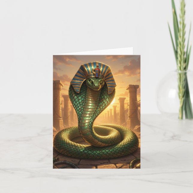 Wadjet – Ägyptische Schlangengöttin´6 Holiday Card (Front)