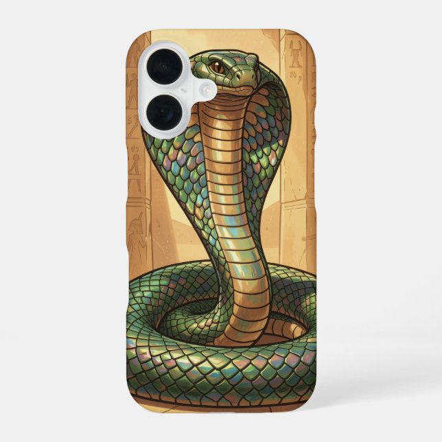 Wadjet – Ägyptische Schlangengöttin iPhone 16 Case (Back)