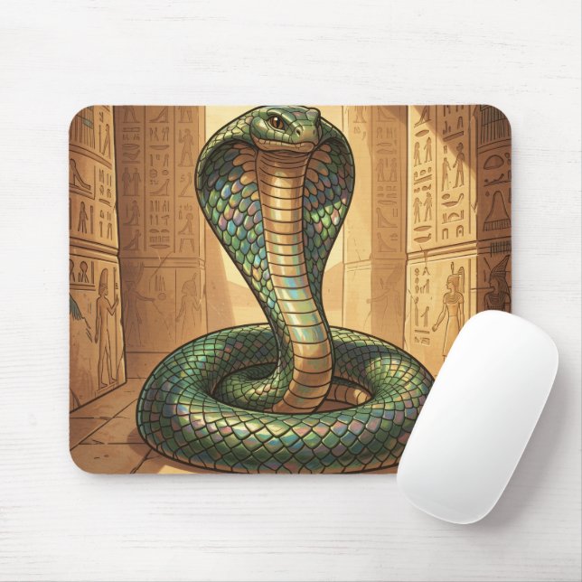 Wadjet – Ägyptische Schlangengöttin Mouse Mat (With Mouse)