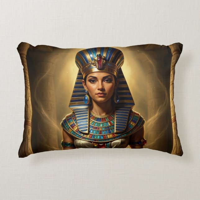 Wadjet – Egyptian Cobra Goddess´2 Decorative Cushion (Front)