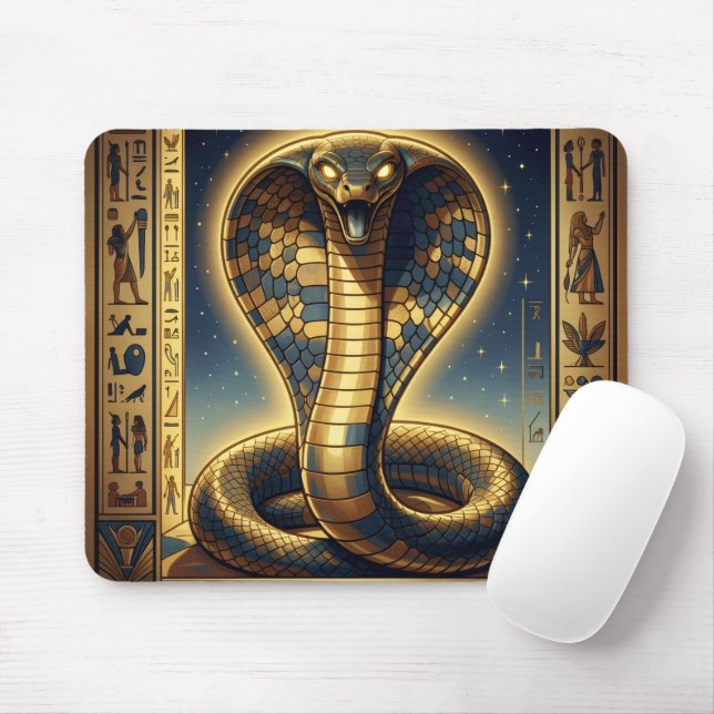 Wadjet – Egyptian Cobra Goddess´3 Mouse Mat (With Mouse)