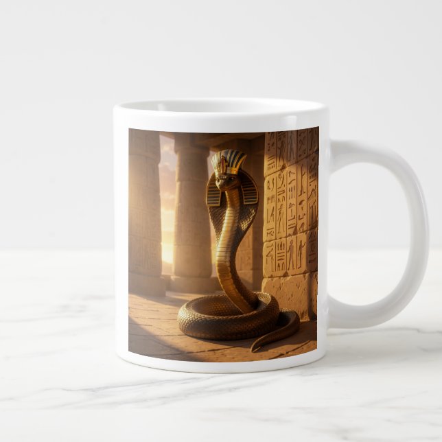 Wadjet – Egyptian Cobra Goddess´6 Large Coffee Mug (Right)
