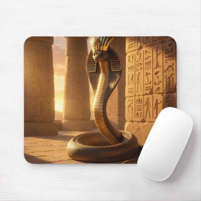 Wadjet – Egyptian Cobra Goddess´6 Mouse Mat (With Mouse)