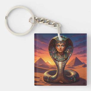 Wadjet – Egyptian Cobra Goddess´7 Key Ring