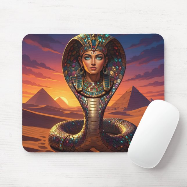 Wadjet – Egyptian Cobra Goddess´7 Mouse Mat (With Mouse)