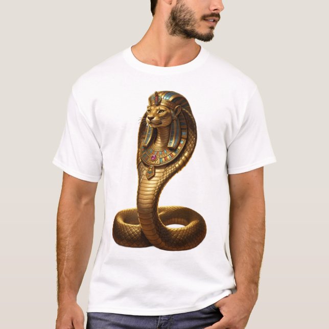 Wadjet – Egyptian Cobra Goddess T-Shirt (Front)
