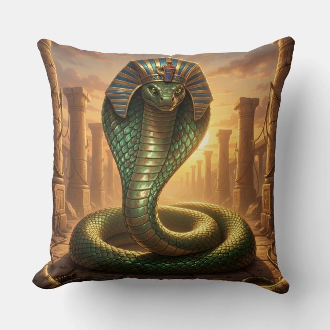 Wadjet - Egyptian Snake Goddess´6 Cushion (Front)