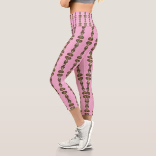 Wadjet – Egyptian Snake Goddess Capri Leggings