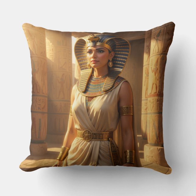 Wadjet - Egyptian Snake Goddess Cushion (Front)