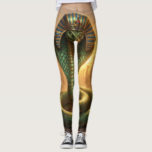 Wadjet – Egyptian Snake Goddess Leggings