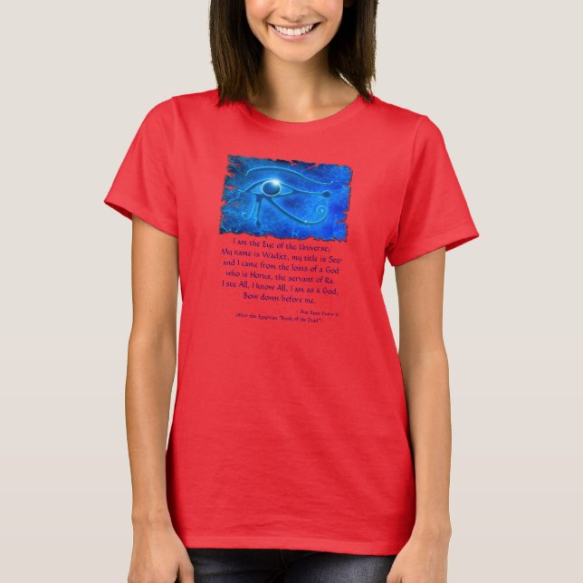 WADJET, EYE OF HORUS Egyptian Destroyed Shirt (Front)