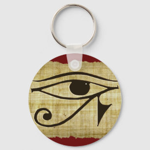 WADJET EYE OF HORUS on Papyrus Gift Series Key Ring