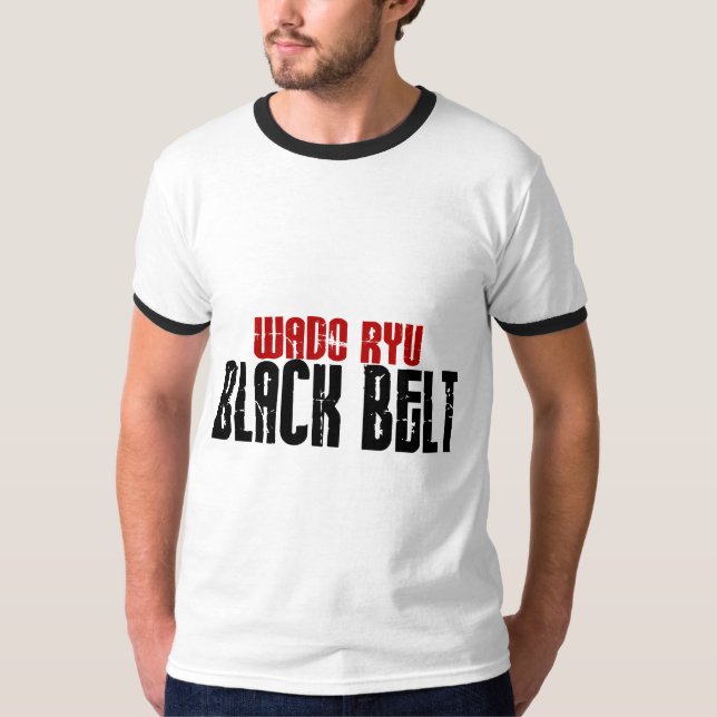 Wado Ryu Black Belt Karate T-Shirt (Front)