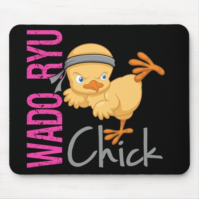 Wado Ryu Chick Mouse Mat (Front)