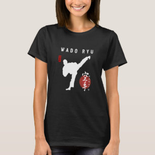 Wado Ryu Karate Instructor Japanese Kanji Calligra T-Shirt