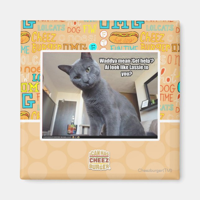 Wadya mean 'Get help'? Magnet (Front)
