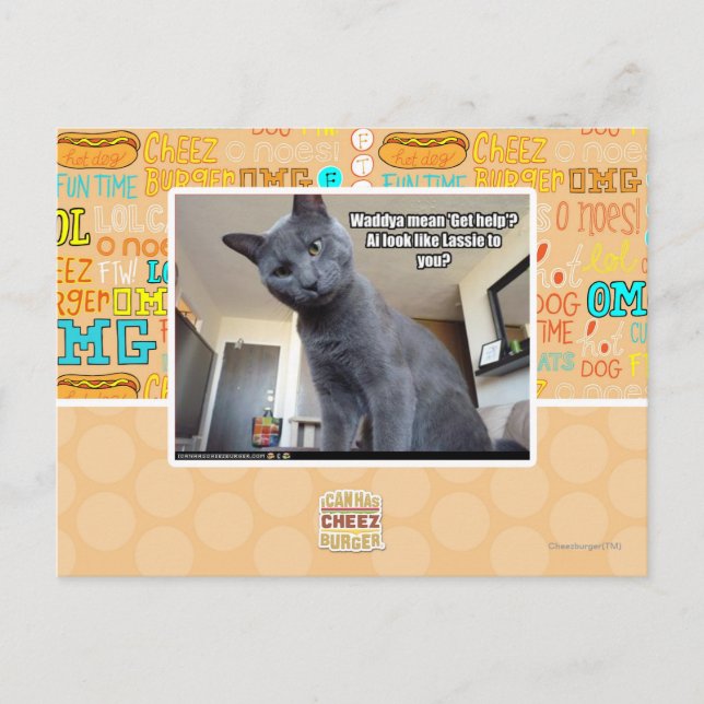 Wadya mean 'Get help'? Postcard (Front)