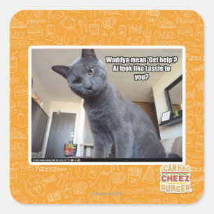 Wadya mean 'Get help'? Square Sticker