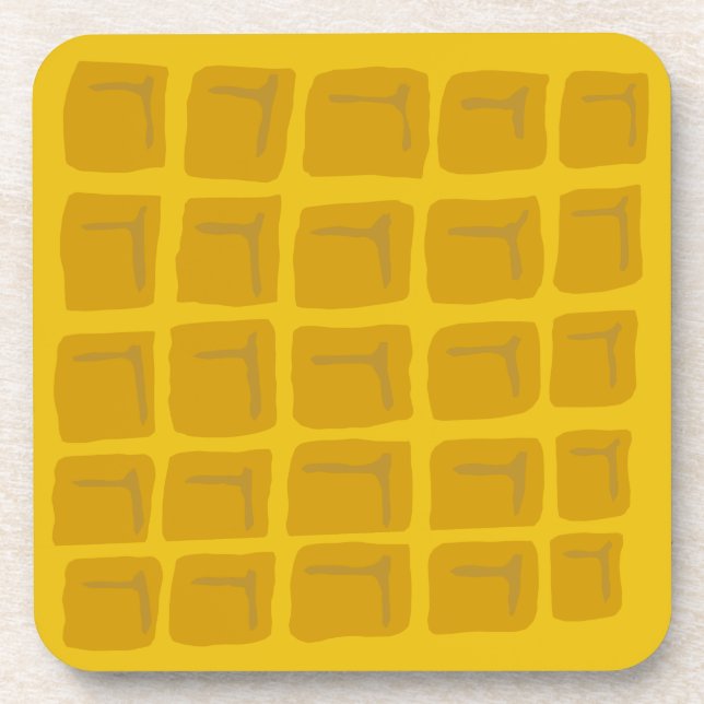 Waffle Art Coaster (Front)