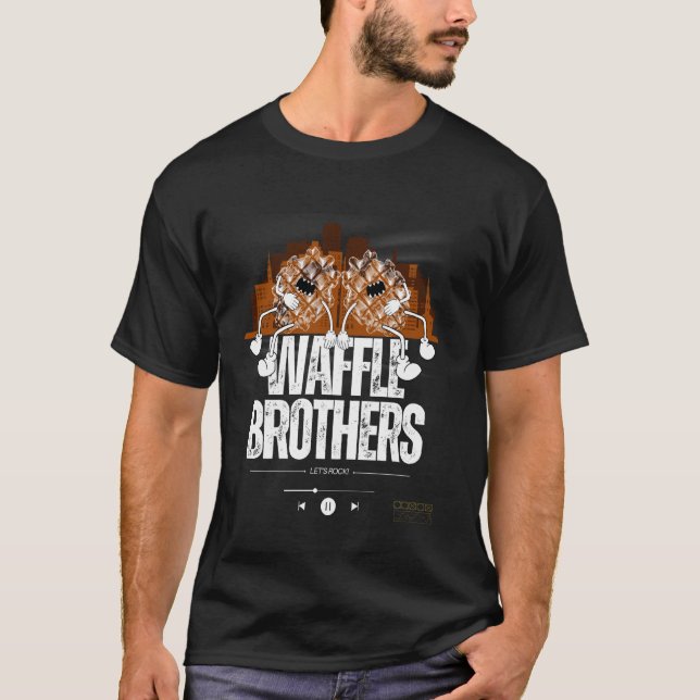 waffle brothers music lover graphic T-Shirt (Front)