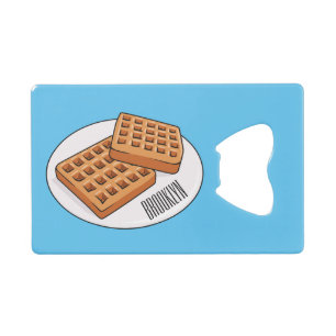 Waffle cartoon illustration 
