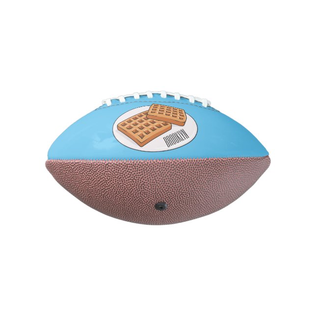 Waffle cartoon illustration  american football (Rotated 270)