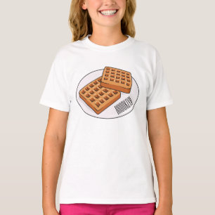 Waffle cartoon illustration T-Shirt