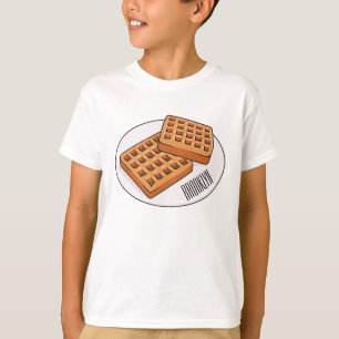 Waffle cartoon illustration  T-Shirt