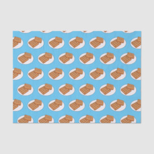 Waffle cartoon illustration  tissue paper