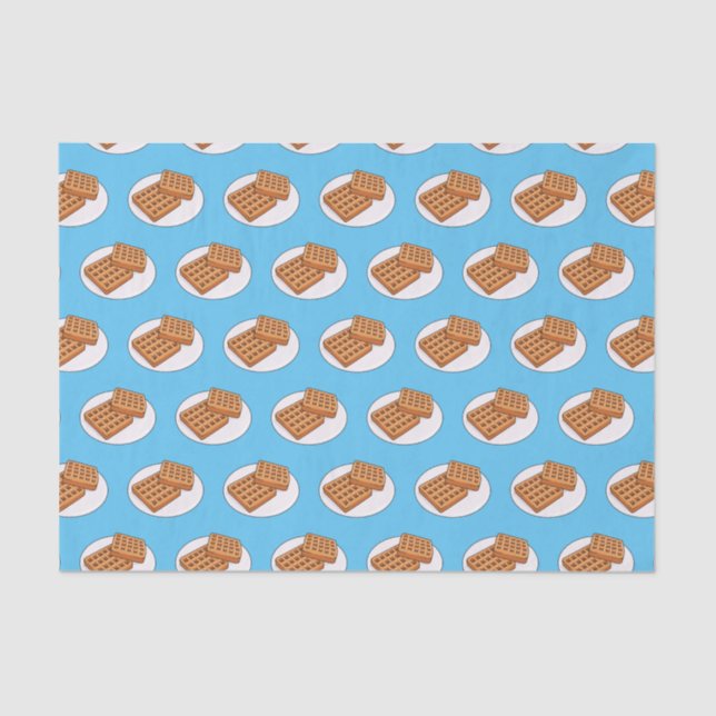Waffle cartoon illustration  tissue paper (Front)