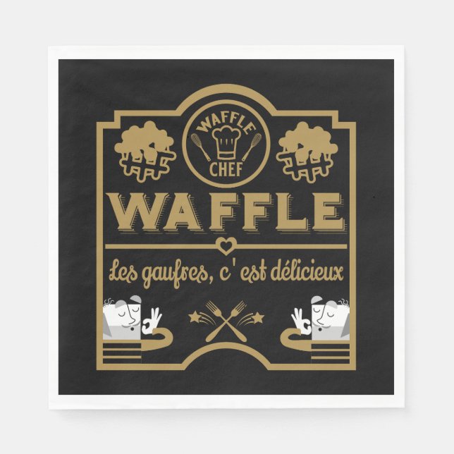 Waffle Chef Napkin (Front)