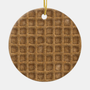Waffle Cone Ceramic Tree Decoration