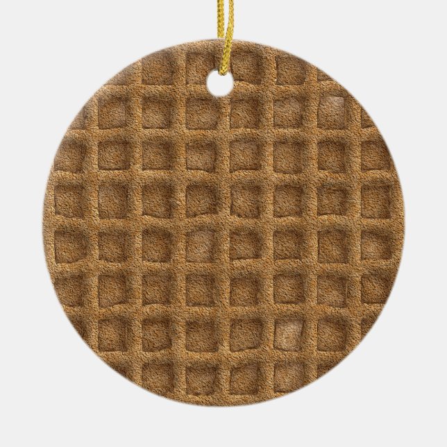 Waffle Cone Ceramic Tree Decoration (Front)