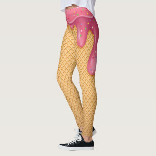 Waffle Cone Ice Cream Leggings