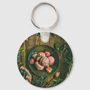 Waffle cone key ring