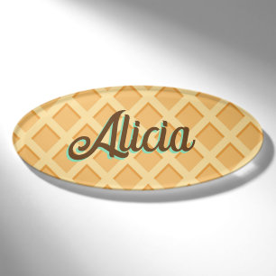 Waffle Cone Name Tag