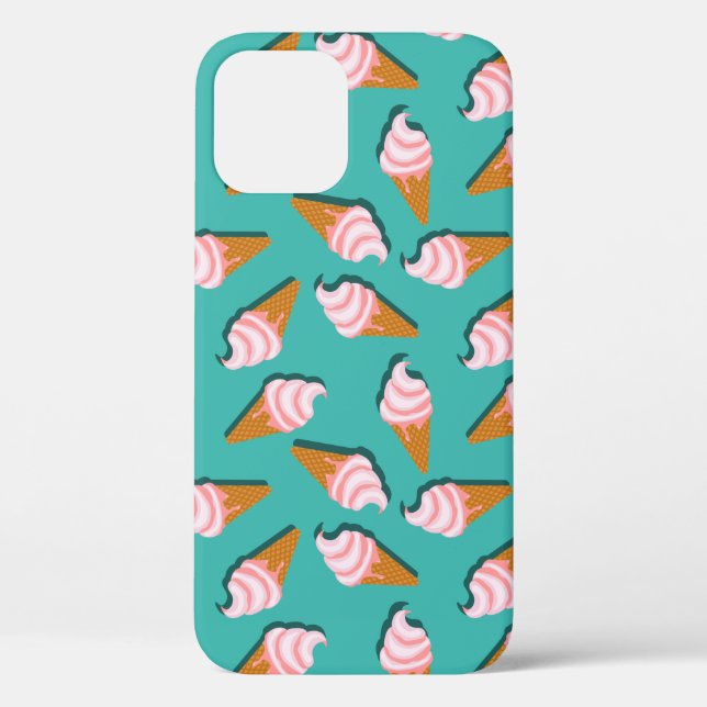 Waffle cones ice cream and frozen yogurt pattern Case-Mate iPhone case (Back)