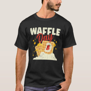 Waffle Day Cone Baking Breakfast Maker T-Shirt