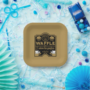 Waffle Day Paper Plate