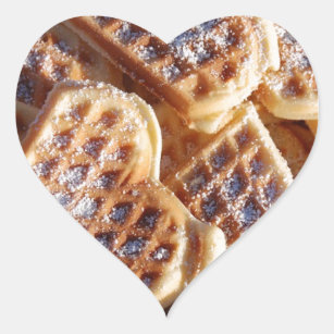 Waffle Hearts Heart Sticker